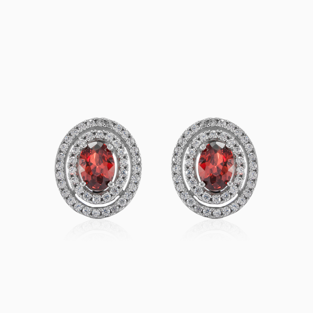 Oval garnet earrings woman Earrings Royal N.1