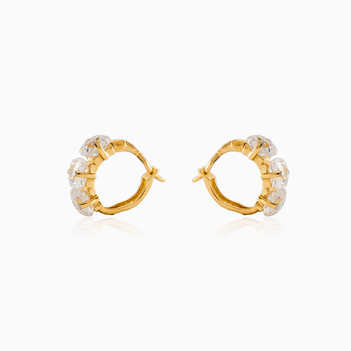 Three crystal earrings woman Earrings Lustrous N.2