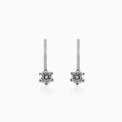 Six prong diamond earrings woman Earrings Brillantino