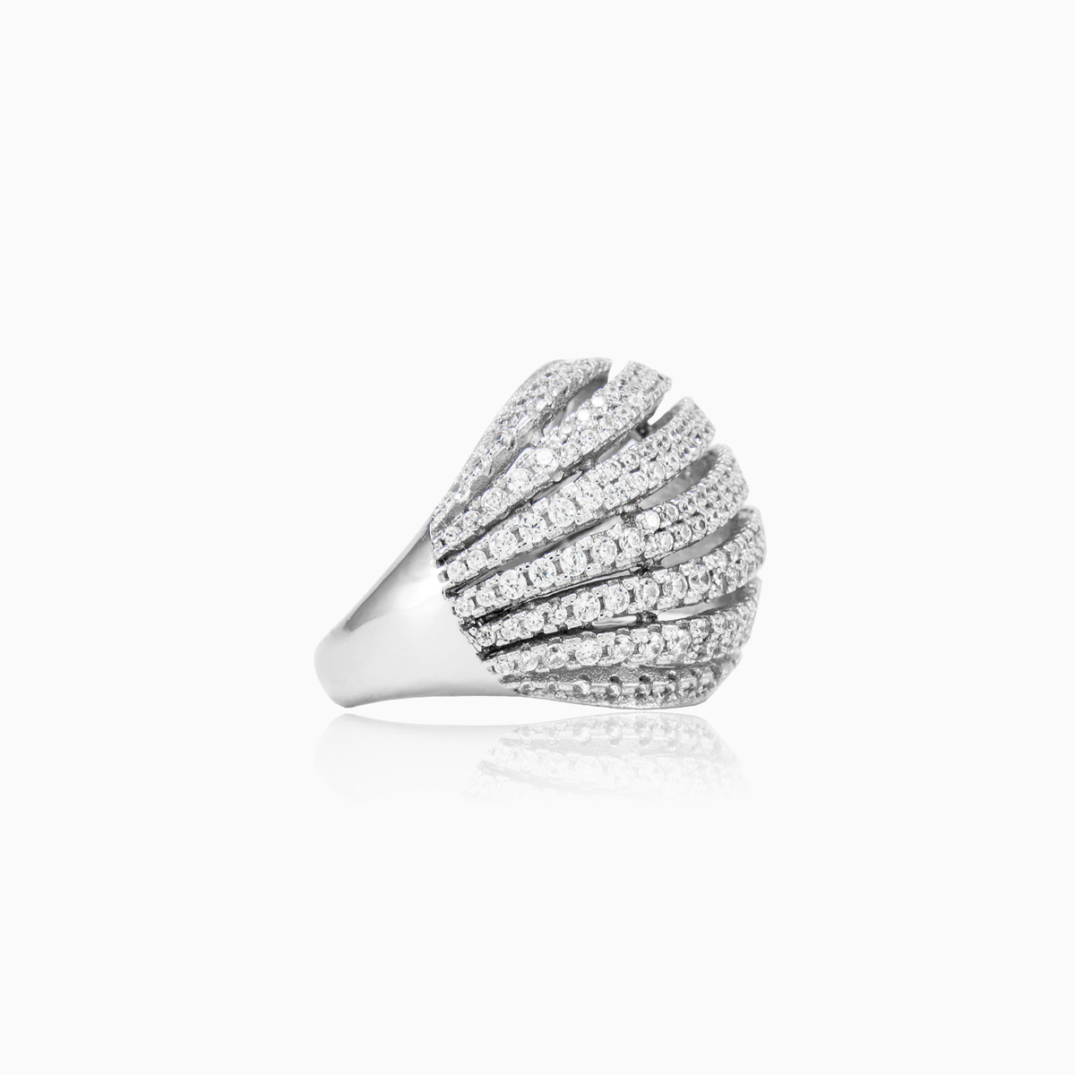 Silberring mit Wellen Frauen Ringe Shine bright N.2