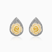 White rose earrings woman Earrings Colorino