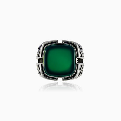 Bague en jade oriental homme Bagues Palmyra