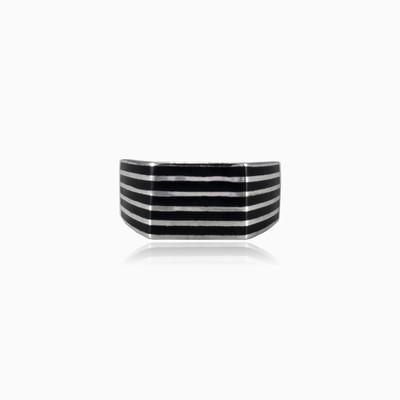 Enamel lines ring man Rings Harmony