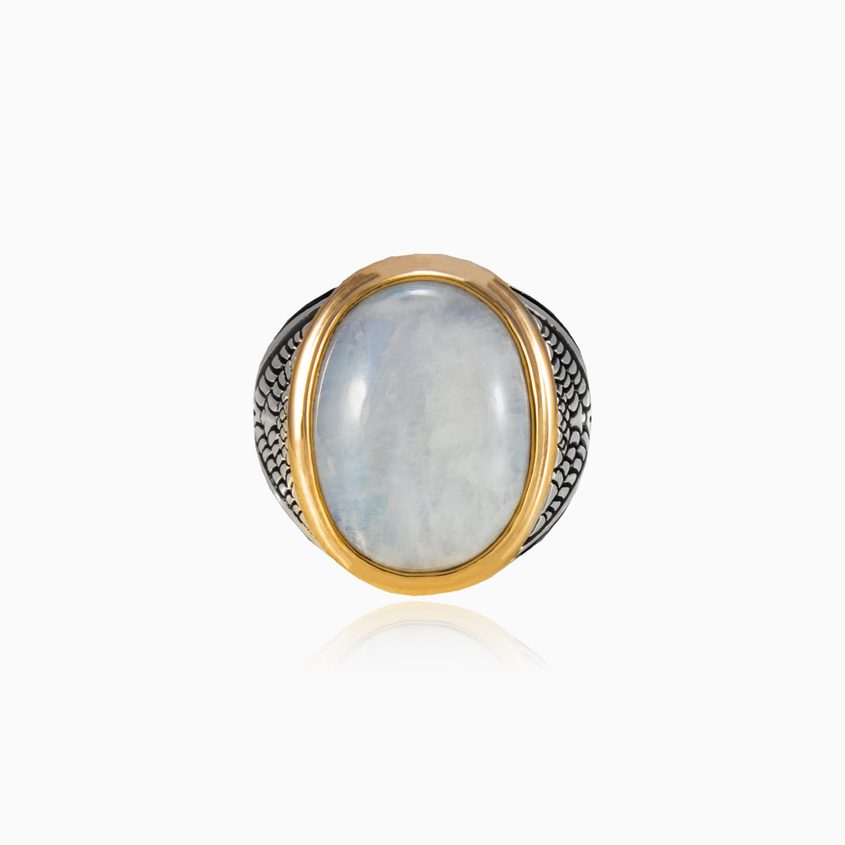 nillo de ágata blanca unisex Anillos Detallado N.1