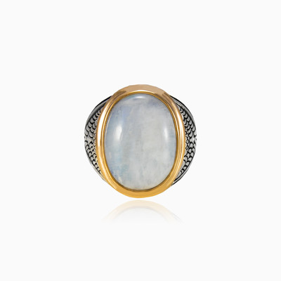 nillo de ágata blanca unisex Anillos Detallado