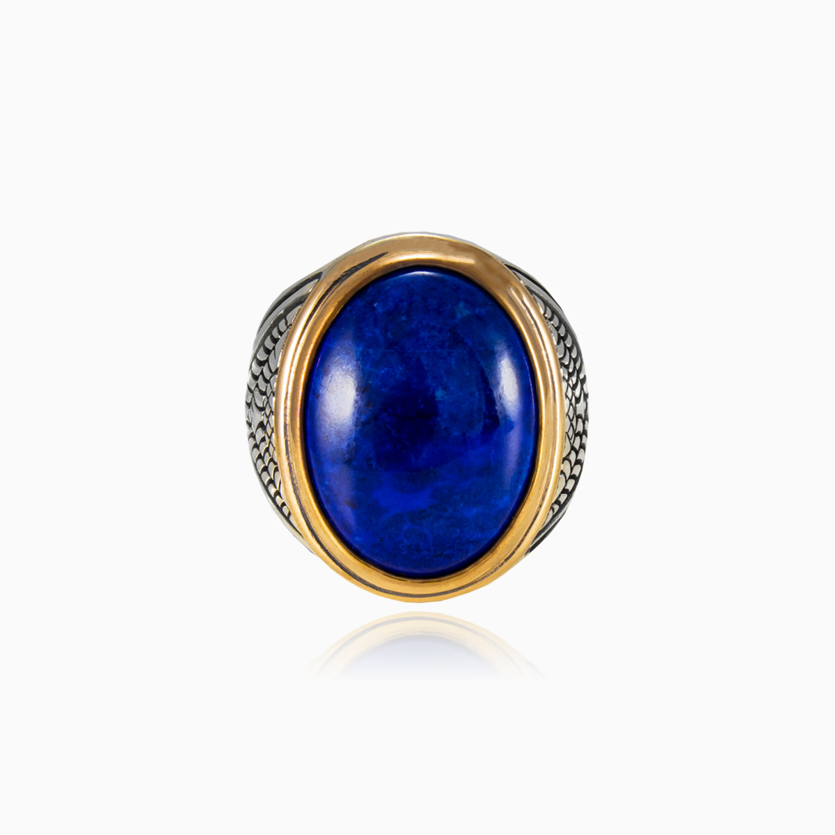 Anillo de ágata azul unisex Anillos Detallado N.1