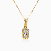 Colgante halo rectangular mujer Colgantes Royal