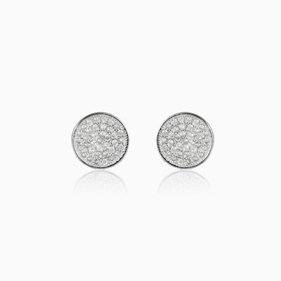 Button earrings unisex Earrings Shine bright