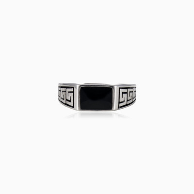 Bague en émail à motif grec homme Bagues Hellas
