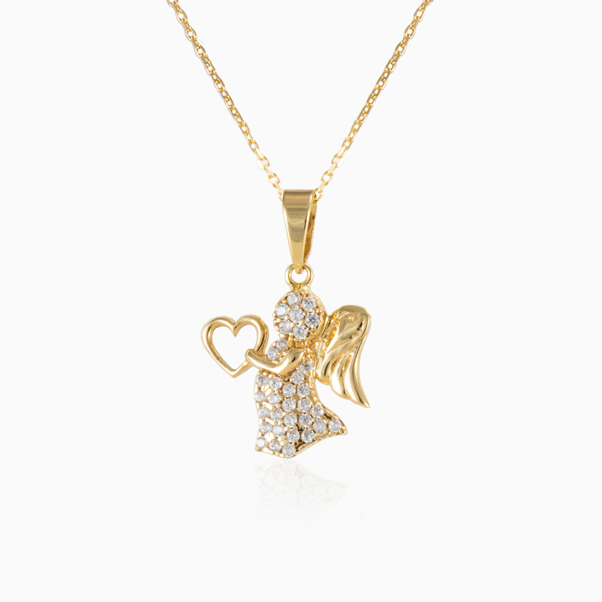 Золотой кулон Ангел Женские Подвески Lovely N.1