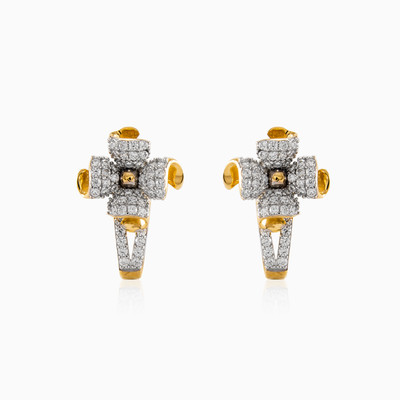 Boucles d'oreilles à fermeture à fleur femme Boucles d'oreilles Lustrous