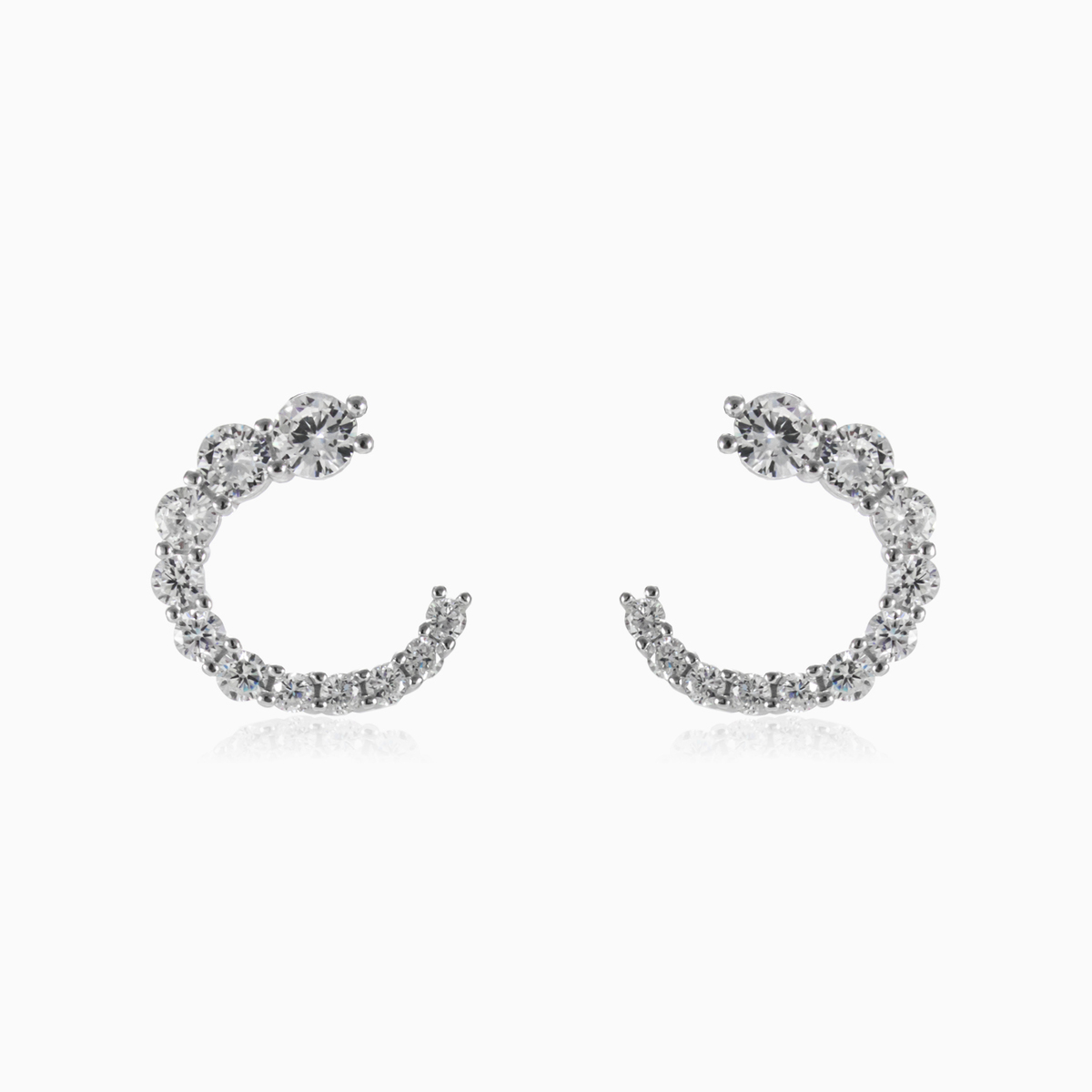 Semi circle earrings woman Earrings Shine bright N.1