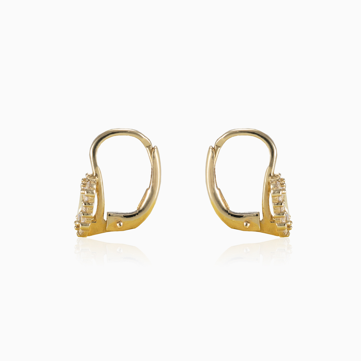 Rectangle halo earrings woman Earrings Royal N.2