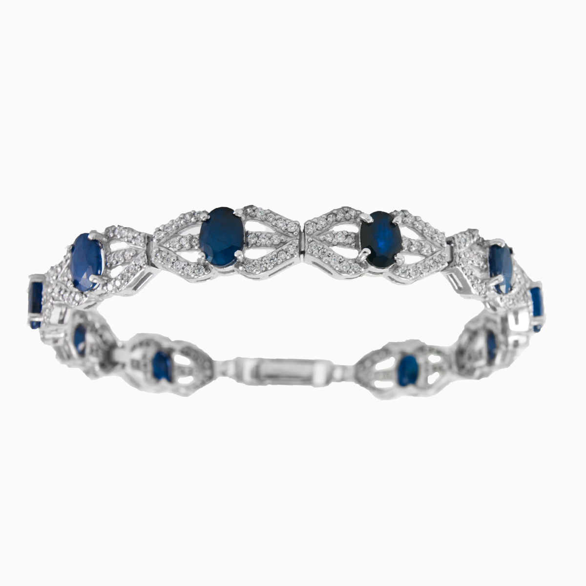 Pulsera de zafiro ovalada mujer Pulseras Colorino N.1