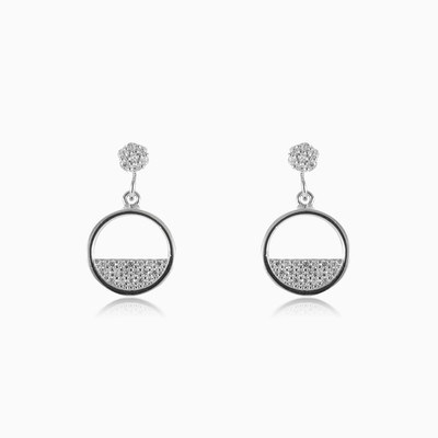 Crystals in circle earrings woman Earrings Shine bright
