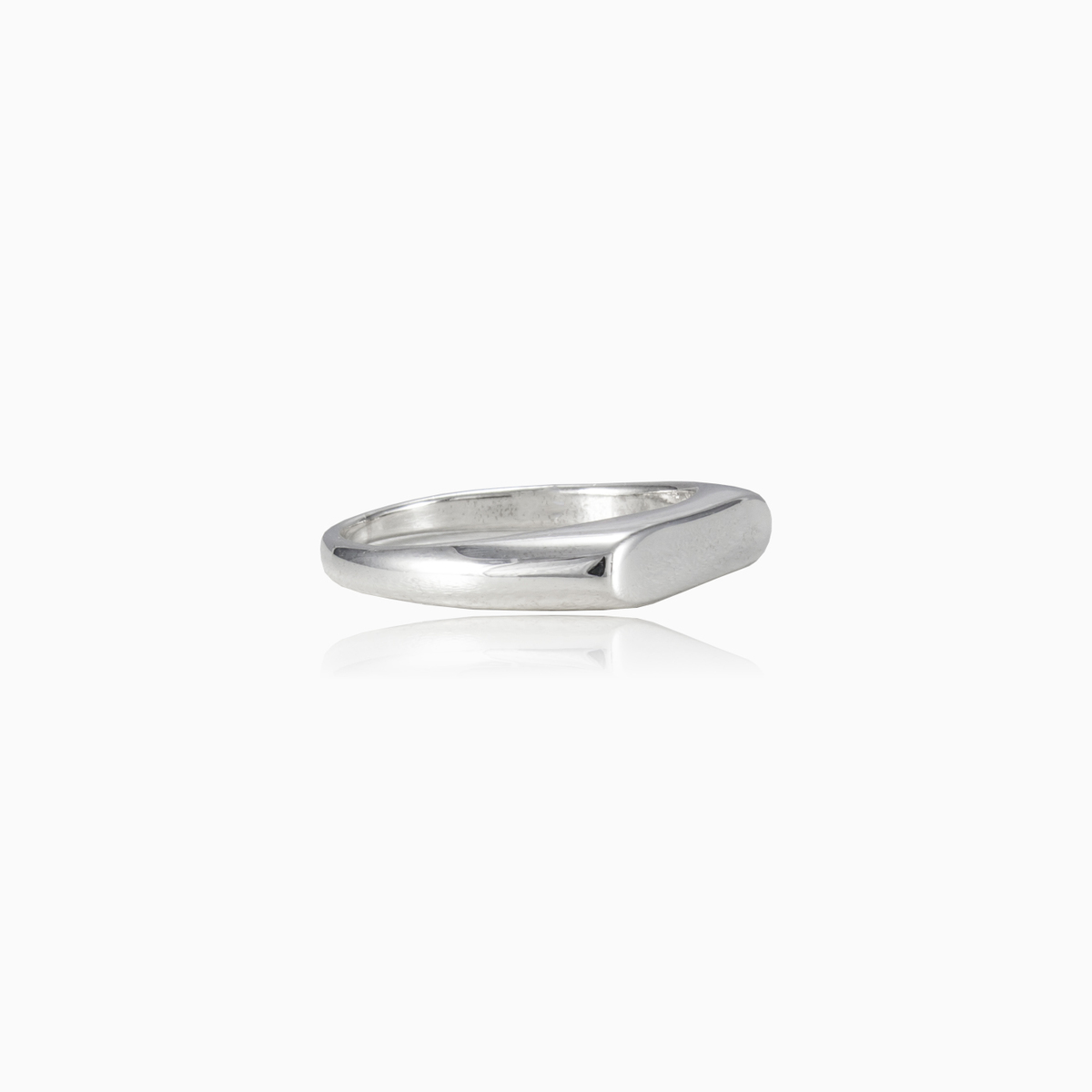 Silver line ring unisex Rings High polished N.2