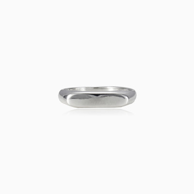 Silver line ring unisex Rings High polished
