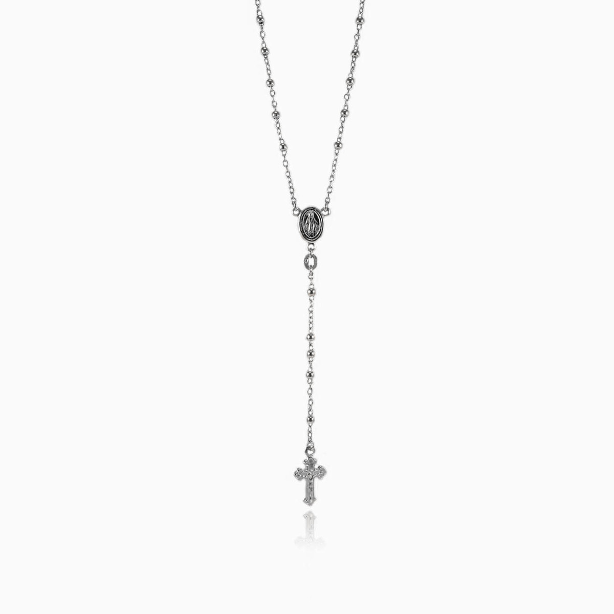 Rosario de plata unisex Collares Santa Croce N.1