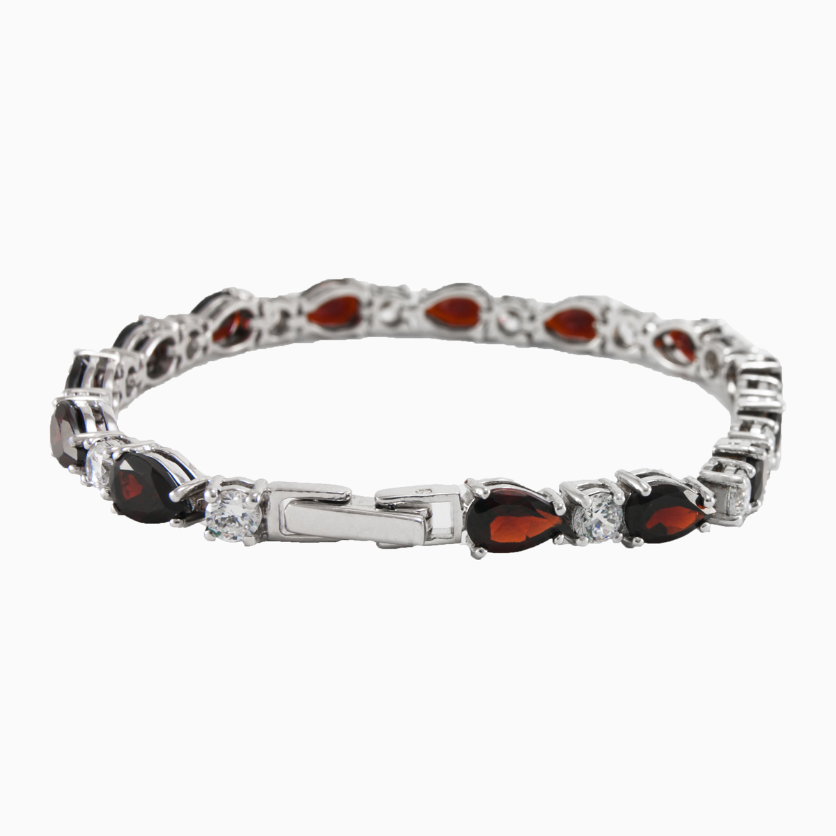 Pear cut garnet bracelet woman Bracelets Colorino N.2