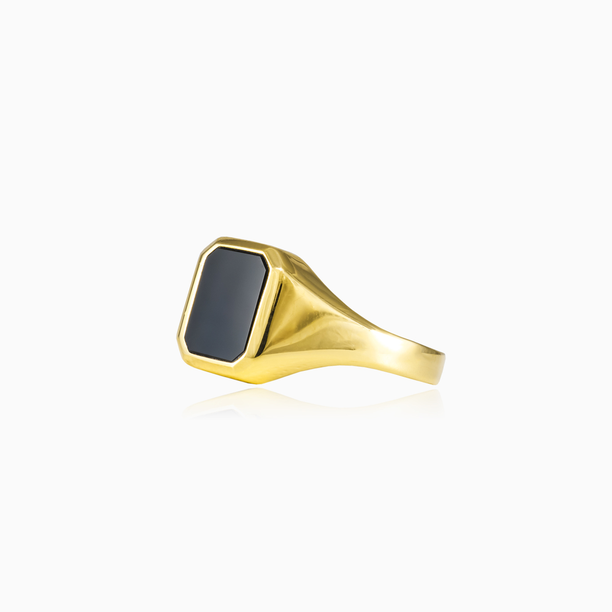 Anillo de ónix de oro unisex Anillos Tinge N.2