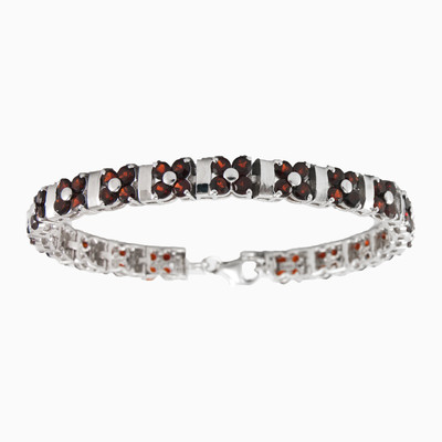 Blumen-Granat Armband Frauen Armbänder Colorino