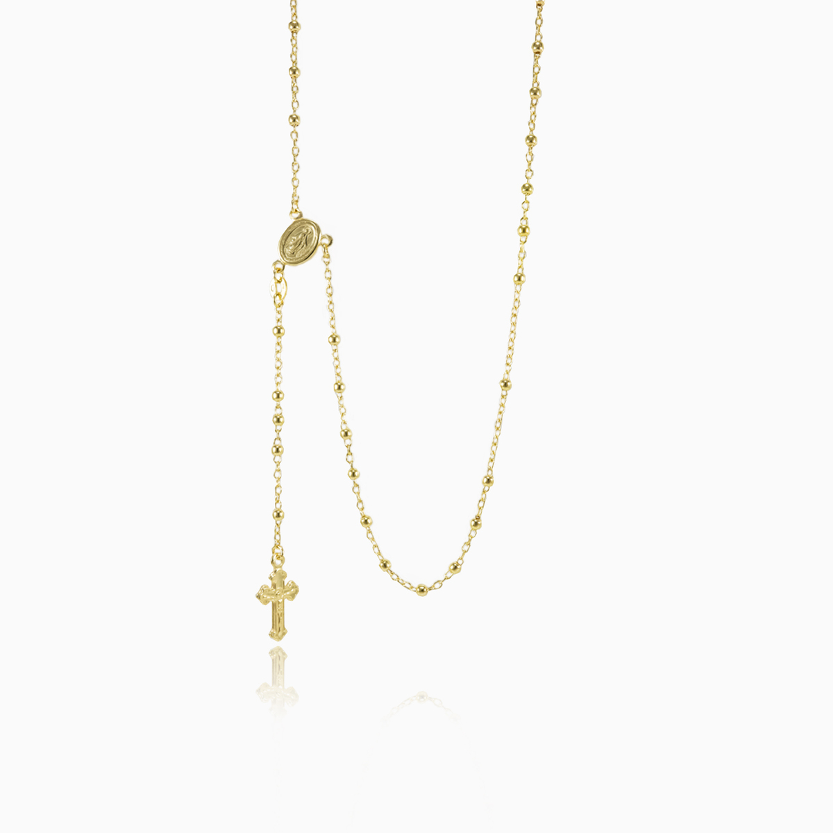 Gold rosary unisex Necklaces Santa Croce N.2
