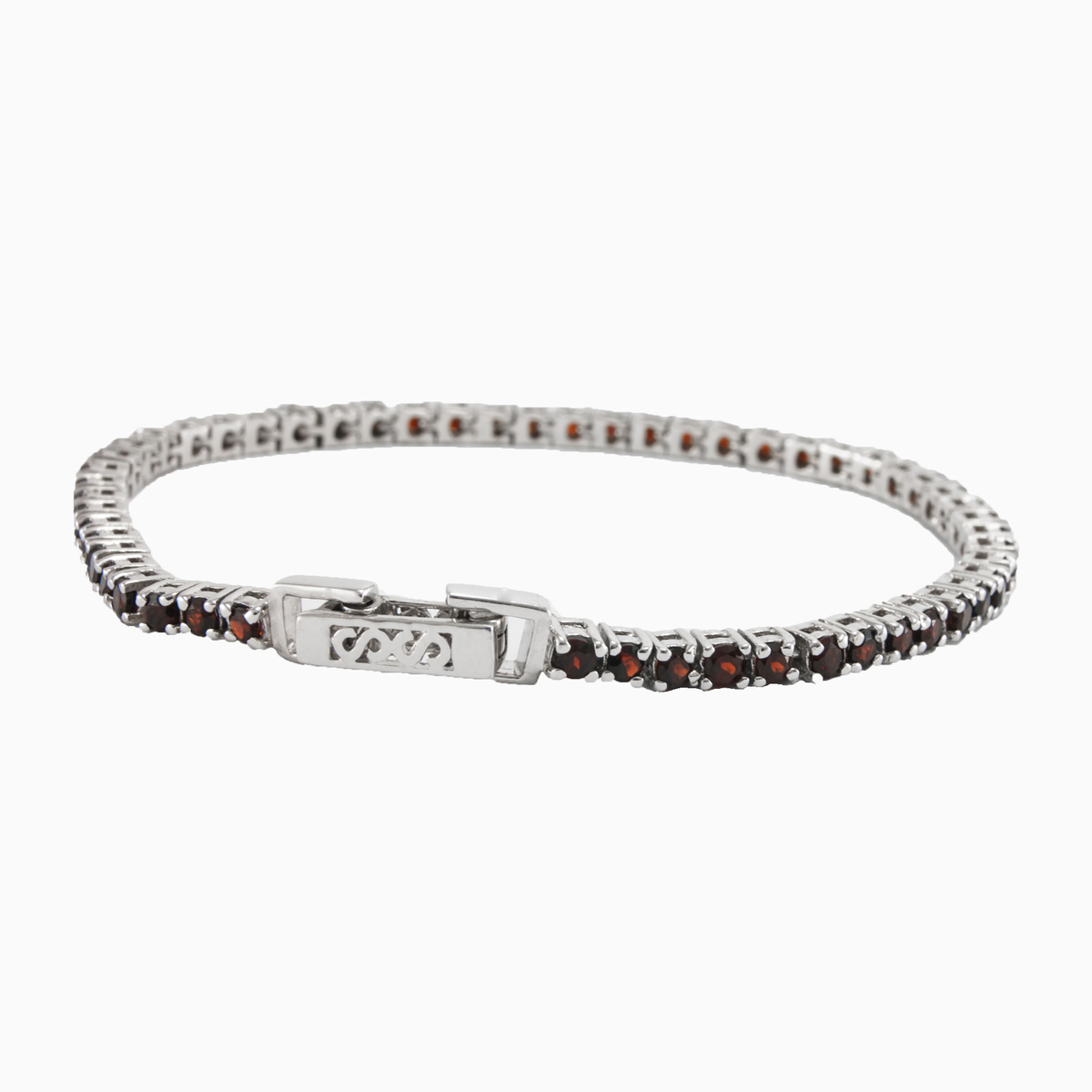 Garnet tennis bracelet 'skinny' woman Bracelets Colorino N.2