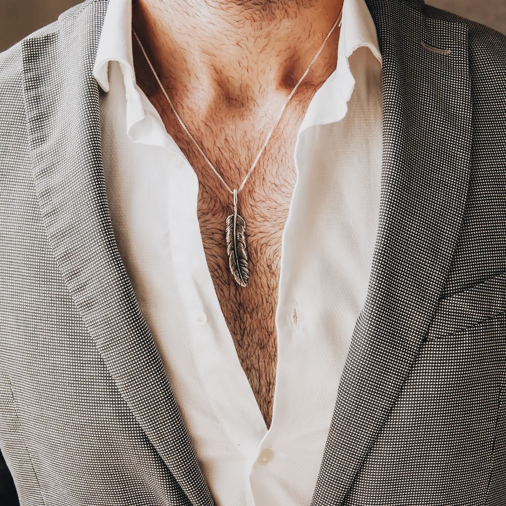 Pluma de espíritu hombre Colgantes Simbólico N.2