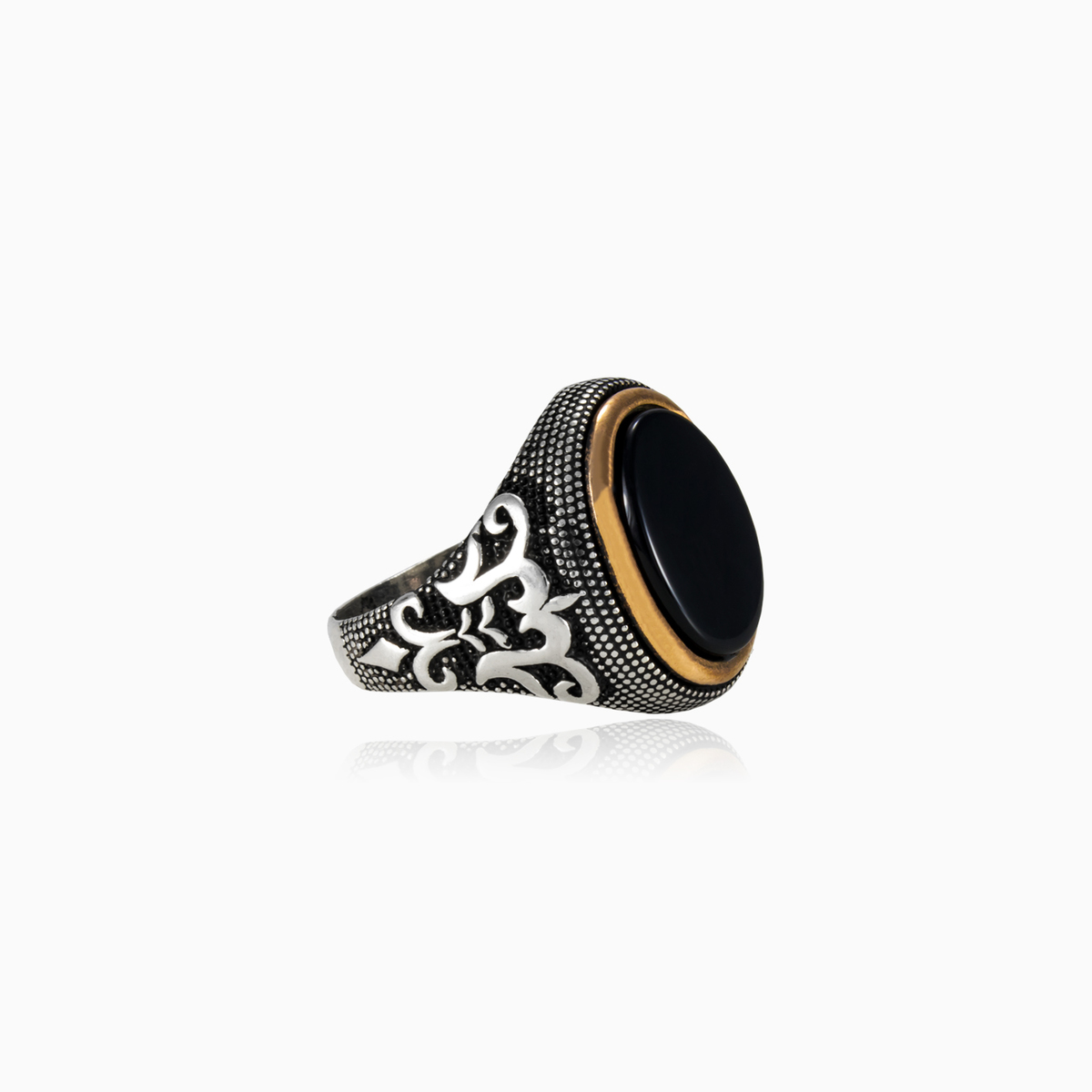 Oriental oval onyx man Rings Palmyra N.2