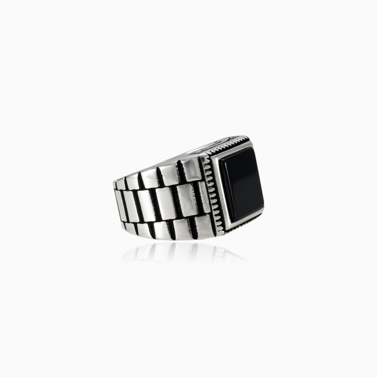 Prsten s onyxem OYSTER unisex Prsteny oyster strap N.2