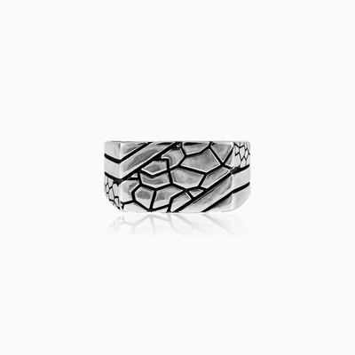 Stone ring unisex Rings High polished