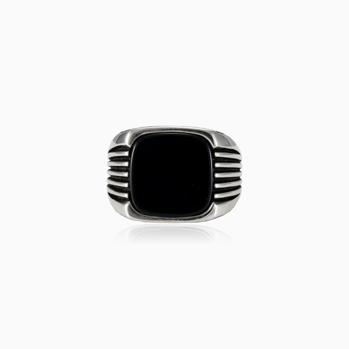 Retro-Onyx-Ring Männer Ringe Harmony N.1