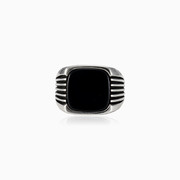 Retro onyx ring man Rings Harmony