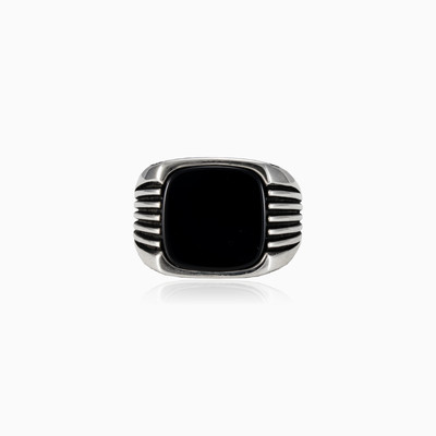 Retro onyx ring man Rings Harmony