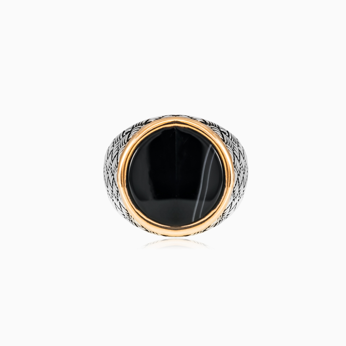 Bague d'agate ronde unisex Bagues Detallado N.1