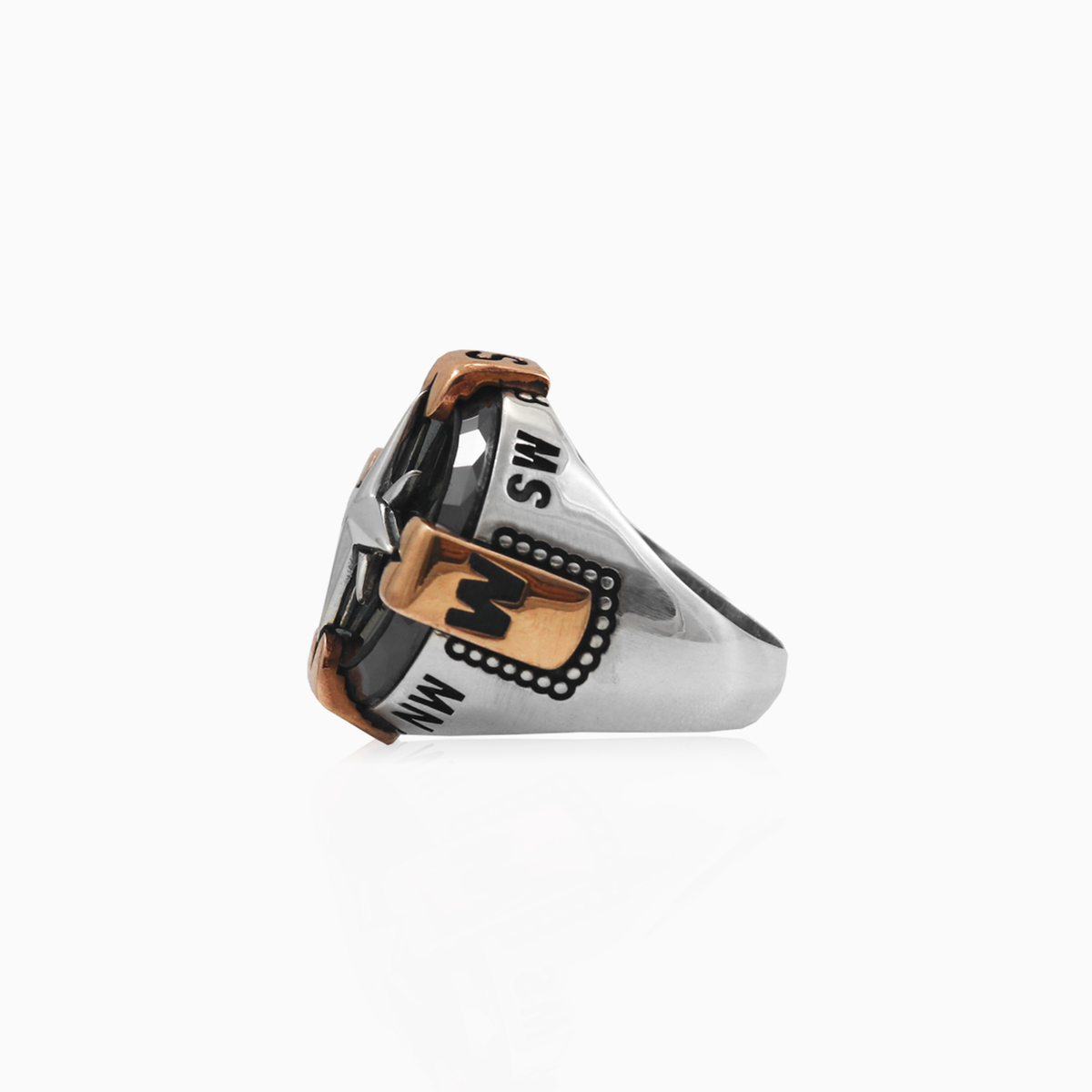 Onyx rose wind ring man Rings Simbólico N.2