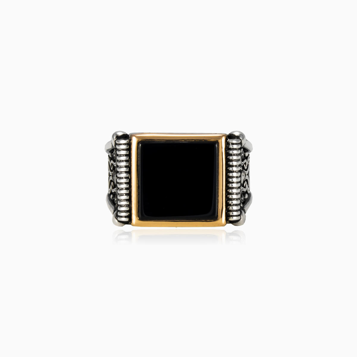 Quadratischer orientalischer Ring Männer Ringe Palmyra N.1