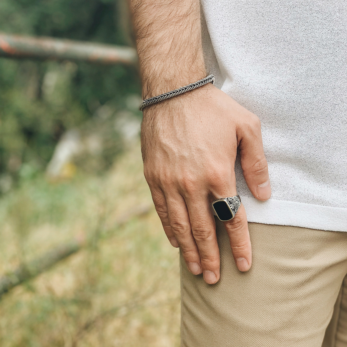Bel onyx ring unisex Rings Palmyra N.4