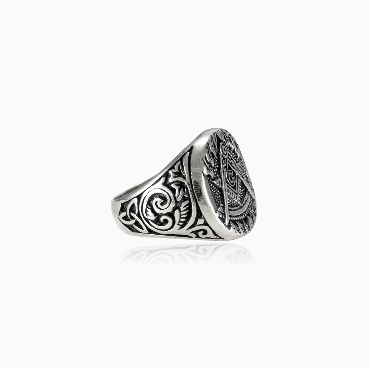 Pánský prsten FREEMASON unisex Prsteny Simbólico N.2