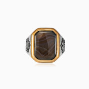 Rectangle oriental agate ring man Rings Palmyra