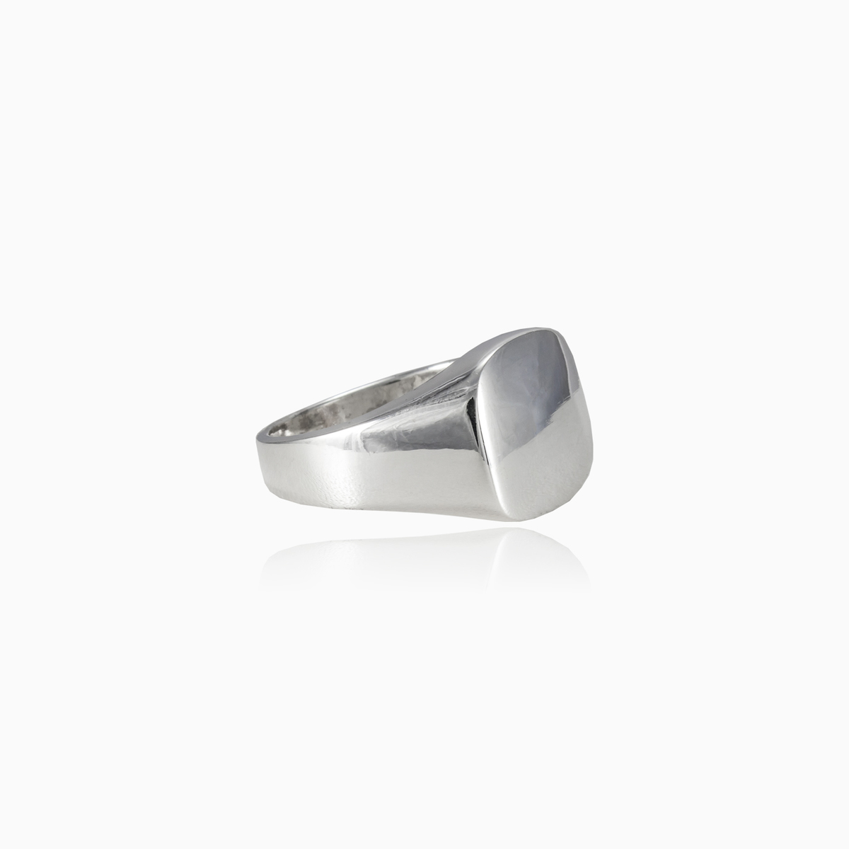 High polished square ring man Rings High polished N.2