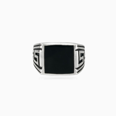 Wide greek pattern ring man Rings Hellas