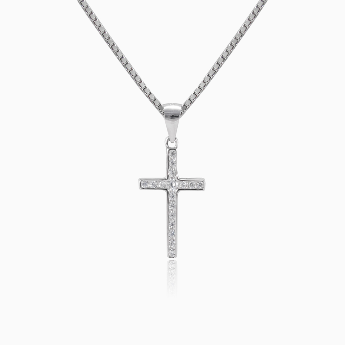 Stříbrný křížek s krystaly dámské Přívěsky Santa Croce N.1