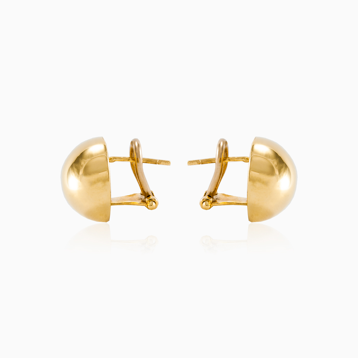 Goldene Kugelohrringe Frauen Ohrringe High polished N.2