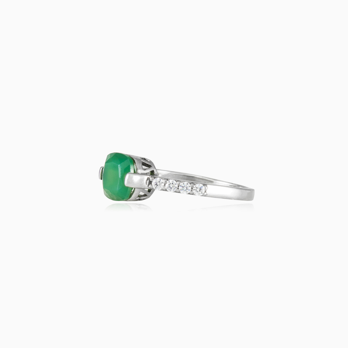 Bague de jade en coussin femme Bagues Colorino N.2