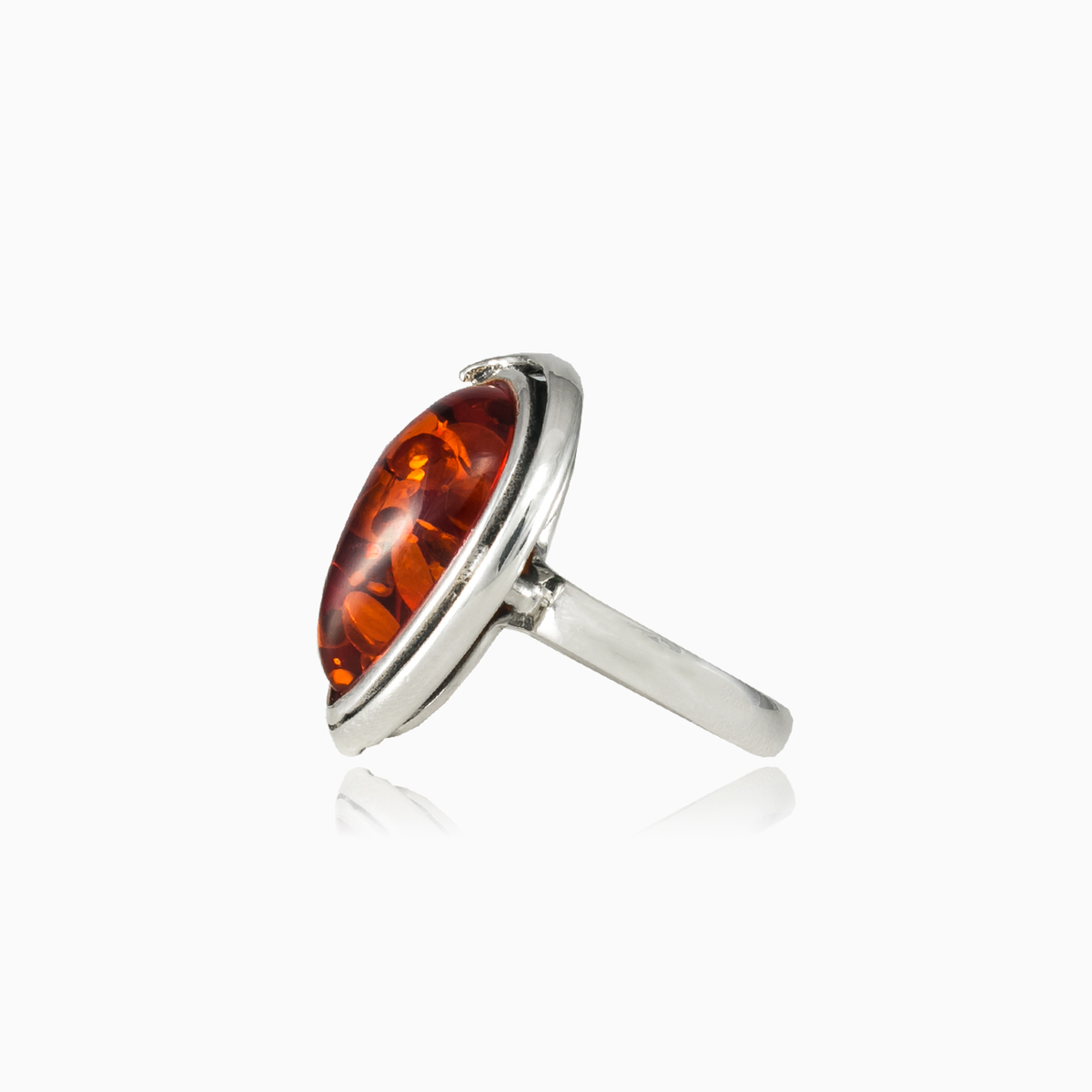 Teardrop amber ring woman Rings Colorino N.2