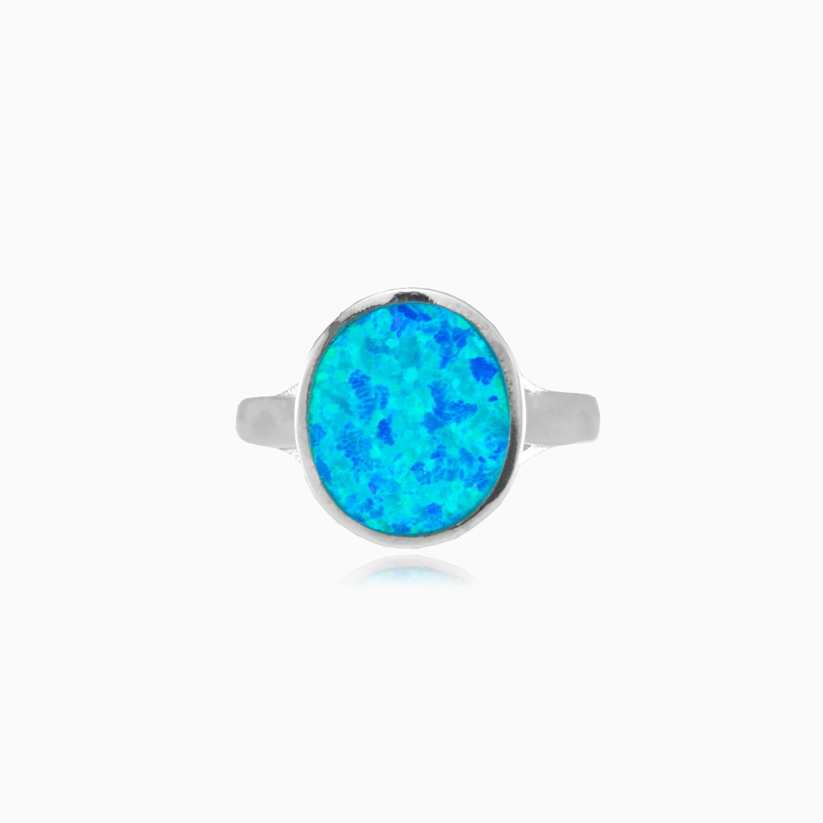 Blauer Opal-Statementsring Frauen Ringe Colorino N.1