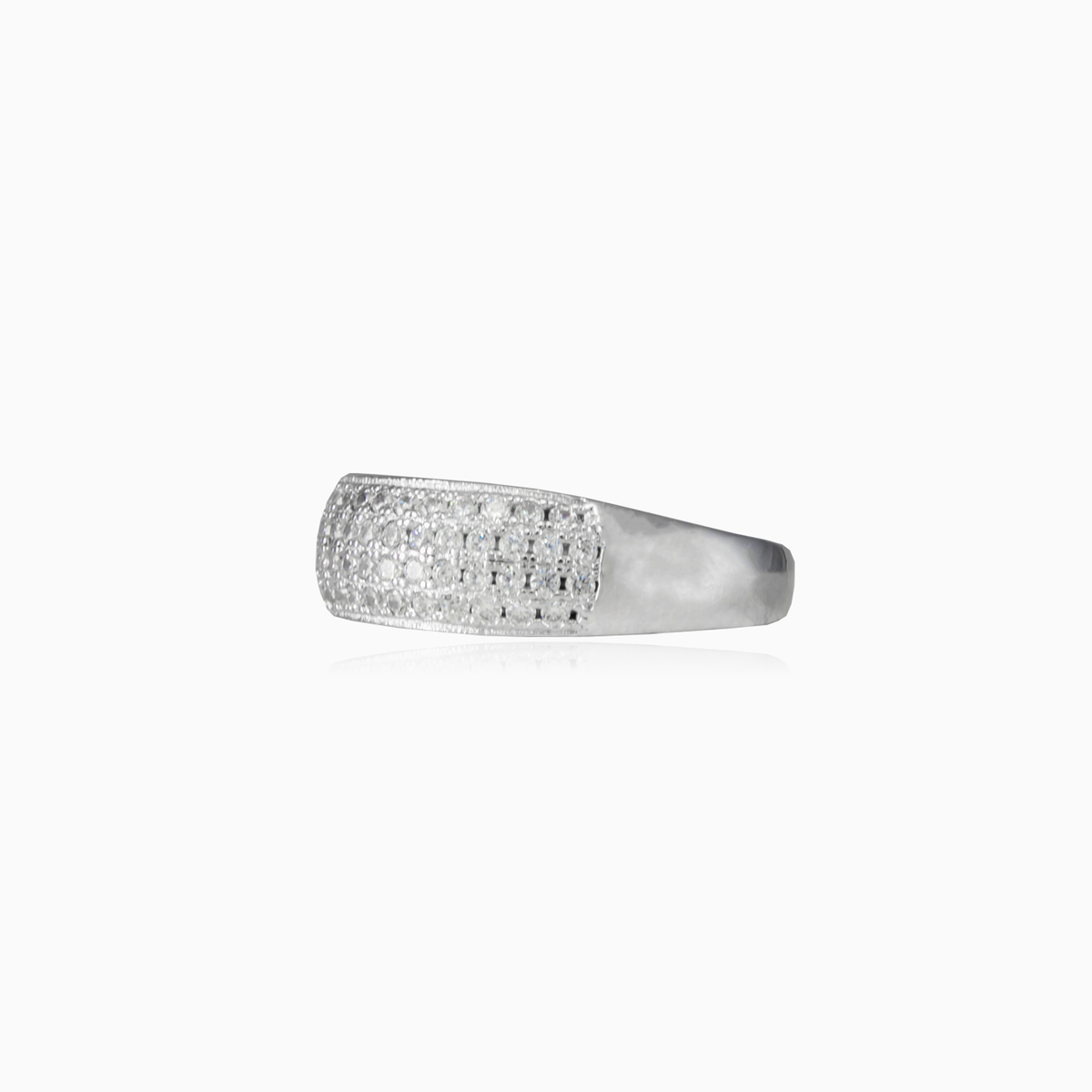 2Four crystal rows ring
 woman Rings Shine bright N.2