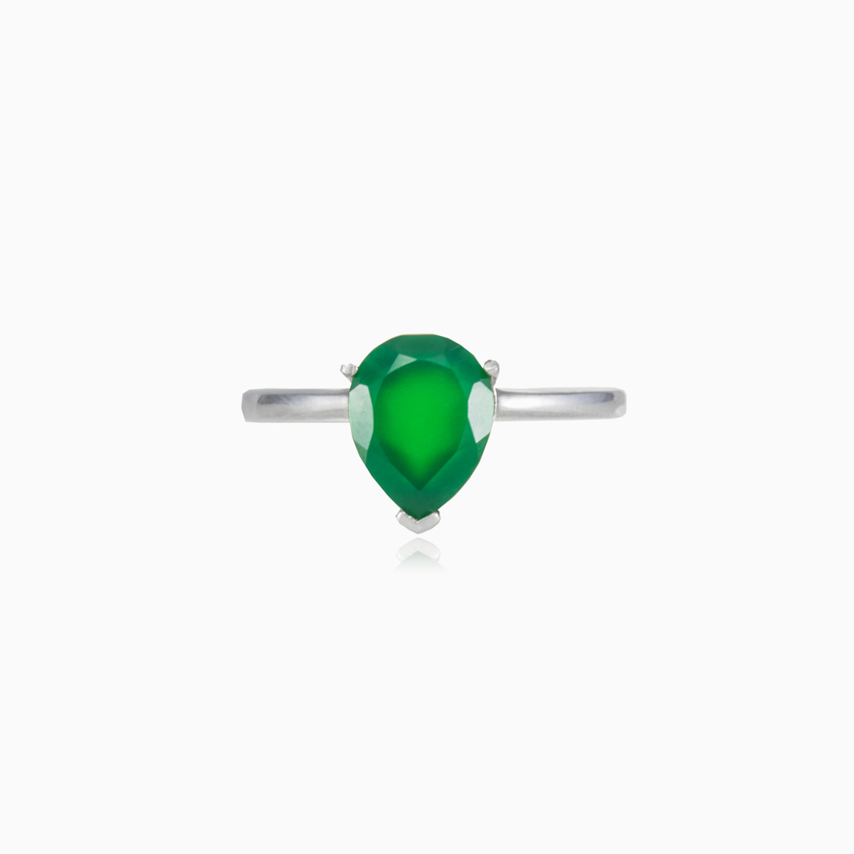 Anillo de jade verde perlado mujer Anillos Colorino N.1