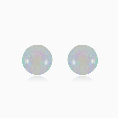 Opal ball studs woman Earrings Colorino